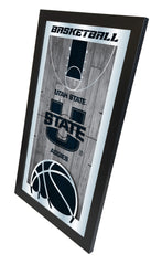 Utah State Aggies Basketball Mirror by Holland Bar Stool Company Home Sports Decor Side View