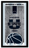 Utah State Aggies Logo Basketball Mirror