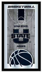 Utah State Aggies Basketball Mirror by Holland Bar Stool Company Home Sports Decor