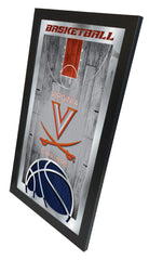 Virginia Cavaliers Basketball Mirror by Holland Bar Stool Company Home Sports Decor Side View