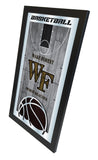 Wake Forest Demon Deacons Logo Basketball Mirror