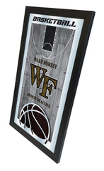 Wake Forest Demon Deacon Basketball Mirror by Holland Bar Stool Company Home Sports Decor Side View