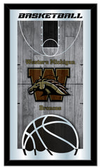 Western Michigan University Broncos Logo Basketball Mirror by Holland Bar Stool Company