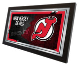 15" X 26" New Jersey Devils Collector Mirror