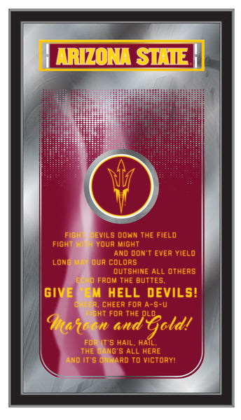 Arizona State Sun Devils Logo Fight Song Mirror