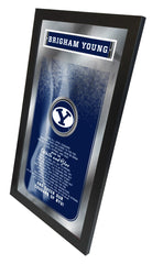 BYU Cougars Fight Song Mirror by Holland Bar Stool Company Home Sports Decor Side View