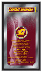 Central Michigan Chippewas Fight Song Mirror by Holland Bar Stool Company Home Sports Decor