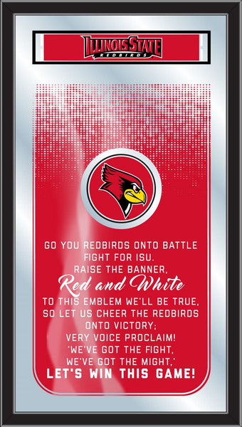 Illinois State University Redbirds Logo Fight Song Mirror