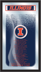 University of Illinois Fighting Illini Logo Fight Song Mirror