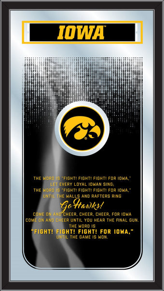 Iowa Hawkeyes Logo Fight Song Mirror