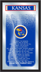 Kansas Jayhawks Fight Song Mirror by Holland Bar Stool Company Home Sports Decor 