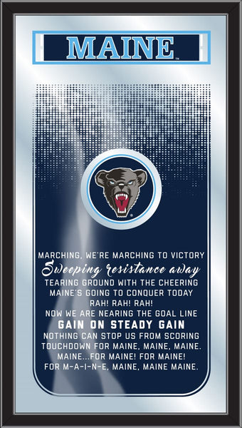 University of Maine Black Bears Logo Fight Song Mirror