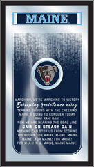 University of Maine Black Bears Logo Fight Song Mirror by Holland Bar Stool Company
