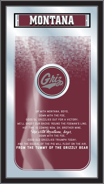 University of Montana Grizzlies Logo Fight Song Mirror