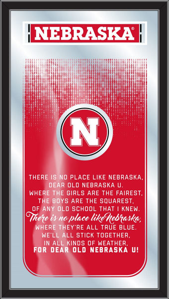 University of Nebraska Cornhuskers Logo Fight Song Mirror
