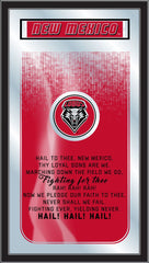 University of New Mexico Lobos Logo Fight Song Mirror by Holland Bar Stool Company