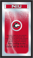 Northern Illinois University Huskies Logo Fight Song Mirror by Holland Bar Stool Company
