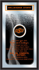 Oklahoma State University Cowboys Logo Fight Song Mirror by Holland Bar Stool Company Home Sports Decor