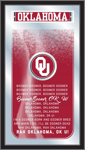 Oklahoma Sooners Logo Fight Song Mirror