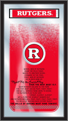 Rutgers Fight Song Mirror by Holland Bar Stool Company