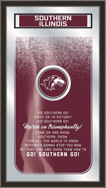 Southern Illinois University Salukis Logo Fight Song Mirror