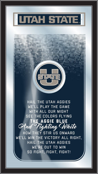 Utah State Aggies Logo Fight Song Mirror