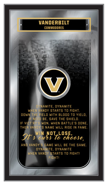 Vanderbilt Commodores Logo Fight Song Mirror
