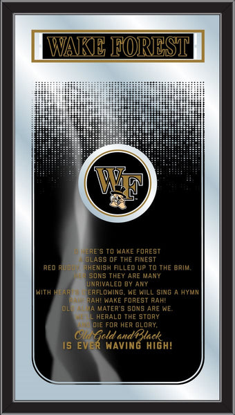Wake Forest Demon Deacons Logo Fight Song Mirror