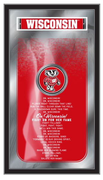 Wisconsin Badgers Logo Fight Song Mirror