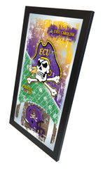 ECU Pirates Football Mirror by Holland Bar Stool Company Home Sports Decor For Him Side View