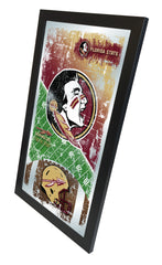 Florida State University Seminoles Football Mirror by Holland Bar Stool Company Home Sports Decor for Him Side View