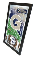 Georgetown Hoyas Football Mirror by Holland Bar Stool Company Home Sports Decor for Him Side View