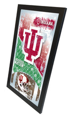 Indiana Hoosiers Football Mirror by Holland Bar Stool Company home Sports Decor for Him Side View
