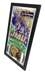 James Madison Dukes Football Mirror by Holland Bar Stool Company Home Sports Decor for him Side View