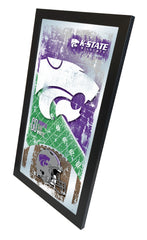 Kansas State Wildcats Football Mirror by Holland Bar Stool Company Home Sports Decor For Him Side View