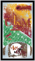 ULM Warhawks Football Mirror by Holland Bar Stool Company Home Sports Decor for him