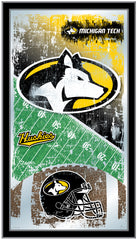Michigan Tech University Huskies Football Mirror by Holland Bar Stool Company