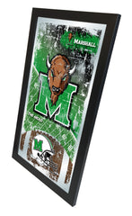 Marshall University Thundering Herd Officially Licensed Logo Hanging Bar Football Mirror Side View