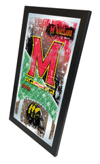 Maryland Terrapins Football Mirror by Holland Bar Stool Company Home Sports Decor for Him Side View