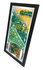 North Dakota State University Bison Football Mirror by Holland Bar Stool Company Home Sports Decor for him Side View