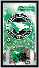 North Dakota Fighting Hawks Football Mirror by Holland Bar Stool Company Home Sports Decor for Him