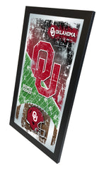 Oklahoma Sooners Football Mirror by Holland Bar Stool Company Home Sports Decor for Him Side View