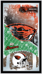 Oregon State Beavers Football Mirror by Holland Bar Stool Company Home Sports Decor for Him
