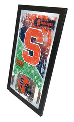 Syracuse Orange Football Mirror by Holland Bar Stool Company Home Sports Decor for Him Side View