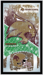 Texas State University Bobcats Football Mirror  by Holland Bar Stool Company