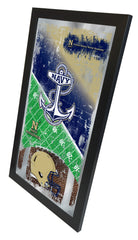 US Navy Midshipmen Academy Football Mirror by Holland Bar Stool Company Home Sports Decor for him Side View