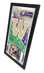 Washington Huskies Football Mirror by Holland Bar Stool Company Home Sports Decor for him Side View
