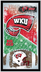 Western Kentucky Hilltoppers Football Mirror by Holland Bar Stool Company Home Sports Decor for him