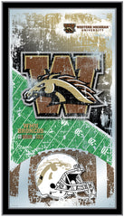 Western Michigan University Broncos Football Mirror by Holland Bar Stool Company