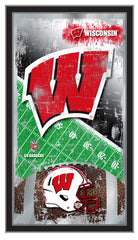 University of Wisconsin Badgers Football Mirror by Holland Bar Stool Company Home Sports Decor for him